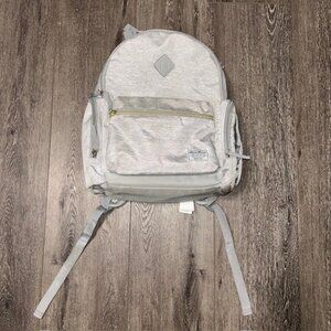 Eddie Bauer First Adventure Gray Diaper Backpack Bag Tote